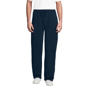 Lands' End Men's Serious Sweats Wide Leg Sweatpants - 1 of 3