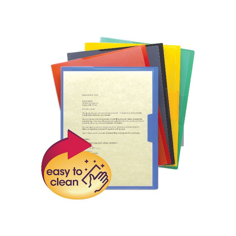 Smead Organized Up Poly Opaque Project Jackets Letter Assorted 5/Pack 85740, 2 of 3