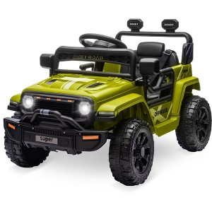 Ride On Truck Car, 12V Ride On Toy w/Parent Remote Control, Steering Wheel Music - 1 of 4