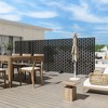 PexFix 72 in. x 71 in. Outdoor Privacy Rectangle Screen Galvanized Steel Panel Divider in Black - 3 of 4