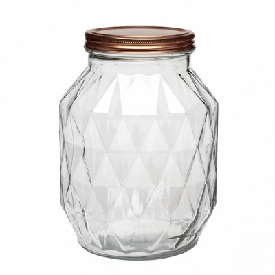 Amici Home Dakota Glass Canister, Large, 108oz