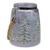 Northlight 6.25" Hand-Painted Pine Trees and Cardinals Flameless Glass Christmas Candle Holder - 4 of 4