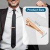 Unique Bargains Necktie Pinch with Black Gift Box for Regular Ties Wedding Business Men Tie Clip - 2 of 4
