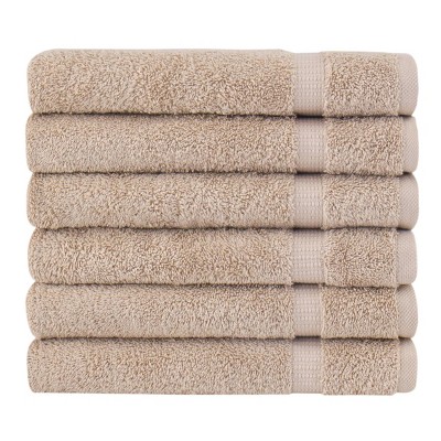 6pc Villa Hand Towel Set Tan - Royal Turkish Towels