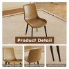 KTMBDW Upholstered Dining Chairs Set of 4, PU Leather Dining Room Kitchen Side Chair with Padded Seat for Restaurant/Cafe, Brown - 3 of 4