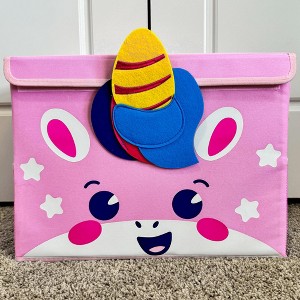 QUOKKA Fabric Toy Storage Box for Kids - Unicorn | XL | XXL - 1 of 4
