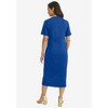 Jessica London Women's Plus Size Side Button Midi Dress - 3 of 4