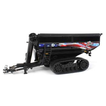 1/64 Black J&M 1112 X-Tended Reach Grain Cart Tracks & American Flag JMM-028