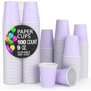 Crown Display 9 oz. Disposable Coffee Cups Paper Cups Hots Drinks/Cold Cups Durable Disposable Hot Tea Cup Disposable - 1 of 4