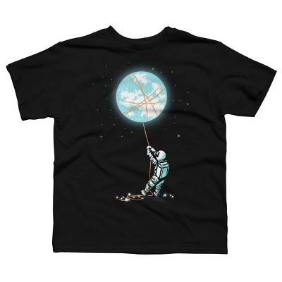 Boy's Design By Humans Moon catcher By radiomode T-Shirt
