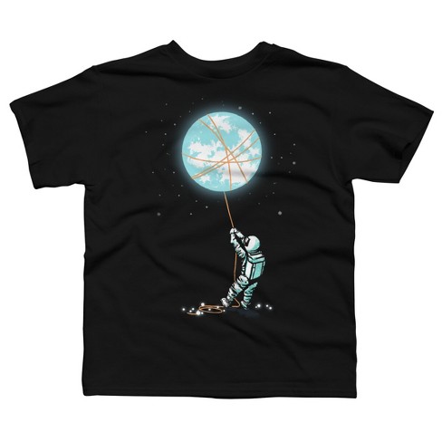 Boy's Design By Humans Moon catcher By radiomode T-Shirt - image 1 of 2