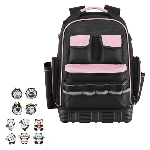 HBEZON 56-Pocket Tear-Resistant Jobsite Backpack for Electricians with Durable Oxford Fabric, Ergonomic Design, and Personalization Options