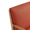 Okak Leisure Accent Chair with Comfy Upholstery 1pc Solid Wood Mid-Century Stylish Reading Armchair for Living Room Bedroom Waiting Room - 4 of 4
