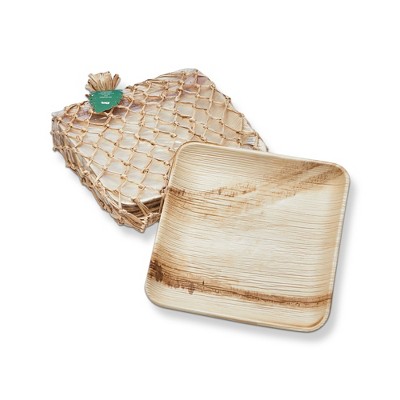 tagltd Eco Palm Leaf 10" Plate Set of 12