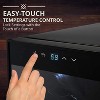 Ivation 12-Bottle Compressor Freestanding Wine Cooler Refrigerator - Black - 3 of 4