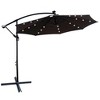 CAVINAS 10 FT Patio Umbrella with LED Light and Crank,8 Ribs Market Patio Umbrella with Cross Base for Backyard,Poolside,Deck - 2 of 4