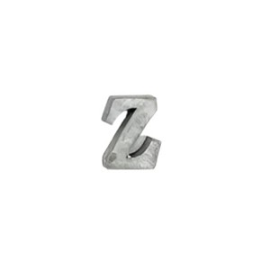Slickblue Zinc Alphabet Letters, Individual A-Z & "&" Symbol, Wall Letters, Modern, Silver, 2.5"x2" Each - 1 of 4