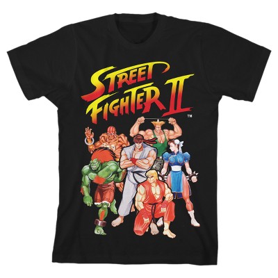 Street Fighter Classic Character Group With Logo Crew Neck Short Sleeve ...