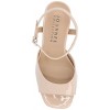 Journee Collection Womens Ziarre Patent Vegan Leather Ankle Strap Platform Sandals - 4 of 4
