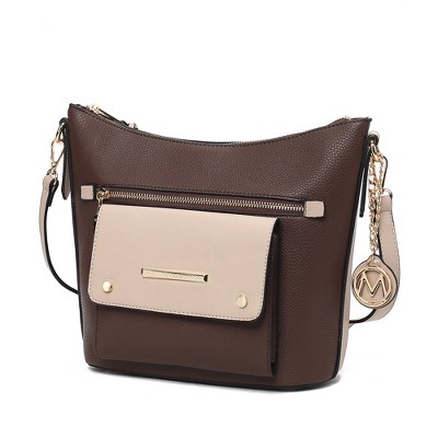 MKF Collection Serenity Color Block Vegan Leather Women’s Crossbody Bag by Mia K