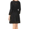 HAPPY BAY women's Vacation Casual Swim Holiday Beachwear Summer Beach Dress Short Flowy Bathing Suit Cover Ups 8-12 Black Solid - 3 of 3