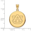 Black Bow Jewelry 14k Yellow Gold Auburn Tigers NCAA Large Pendant - 2 of 3