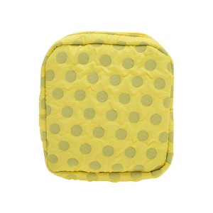 Unique Bargains Versatile Square Dots Travel Makeup Bag 1 Pc - 1 of 4