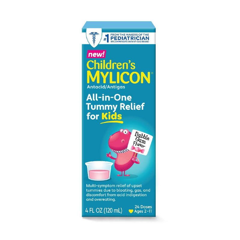 Mylicon Bubble Gum Flavor All-in-One Tummy Relief for Kids - 4 fl oz, 1 of 7