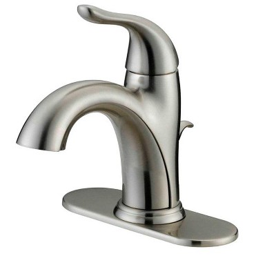 OakBrook Brushed Nickel Single-Handle Bathroom Sink Faucet 4 in.