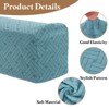 Unique Bargains Non-Slip Stretch Jacquard Couch Armrest Slipcovers 2 Pcs - 3 of 4