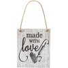 Juvale 3 Pack Wood Farmhouse Signs for Kitchen Home Decor, 3 Rustic Designs (7.8 x 9.36 in) - 4 of 4