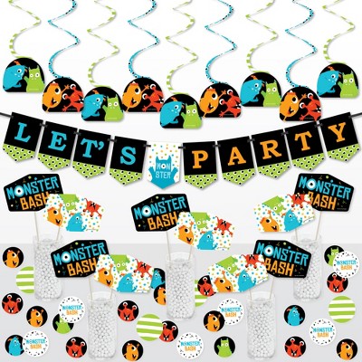 Big Dot of Happiness Pajama Slumber Party - Girls Sleepover Birthday Party  Supplies Decoration Kit - Decor Galore Party Pack - 51 Pieces