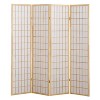 NicBex 4-Panel Room Divider for Home, Divider for Room Separation, Oriental Folding Fabric Privacy Screen for Home & Office, Natural - 3 of 4