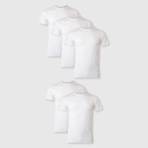 Hanes Men's Premium 5pk Slim Fit Crewneck T-shirt - White S : Target