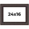 PosterPalooza | 3.5" Wide Ornate Brown Picture Frame - UV Acrylic, Backing Board, Hanging Hardware Included - 2 of 4