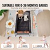 VEVOR Baby Travel Crib and Play Yard, Folding Baby Playpen with Zipper Gate & Soft Mattress, Portable Toddler Crib with Breathable Mesh, Gray - 4 of 4