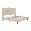 Sapphtopaz Bed Frame Platform Bed with Stylish Comfortable High Headboard for Reading or Relaxing, No Box Spring Needed - 2 of 4