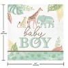 Creative Converting Safari Baby Animal Boy's Birthday Tableware and Decor Set 8ct - 4 of 4