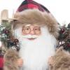 Season's Designs 18" Plaid Woodland Santa With Ski'S - 2 of 4