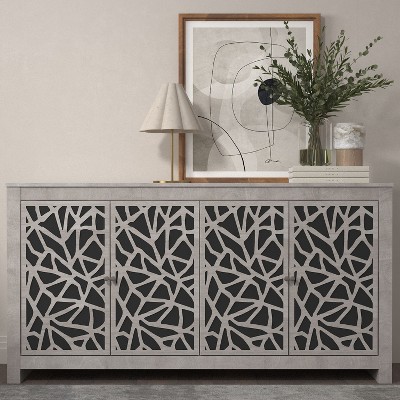 Galano Culbreath 4 Door Sideboard - Dusty Grey Oak