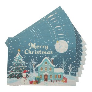 Unique Bargains Christmas Greeting Card 4.5x3.1 Inch 10 Pcs - 1 of 4