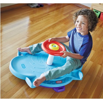 sit and spin toy target