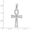 Black Bow Jewelry 14k Yellow or White Gold Polished Ankh Cross Pendant, 19 x 39mm - 4 of 4