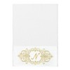 Linum Home Textiles 100% Turkish Cotton MONICA Gold Thread 3PC Embellished Towel Set - 2 of 4