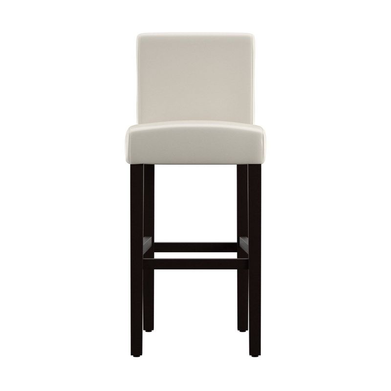 Set of 2 29&#34; Vermont Faux Leather Counter Height Barstool White - Inspire Q, 4 of 8