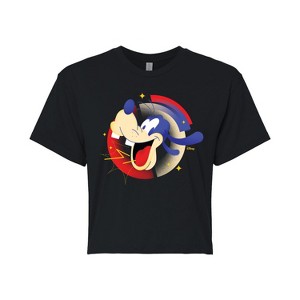 Women's - Disney - Goofy Cropped Graphic T-Shirt - 1 of 4