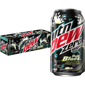 Mountain Dew Baja Blast Zero Sugar - 12pk/12 fl oz Cans - 1 of 4