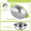 Colander Stainless Steel Microporous, 2QT Rice Strainer with Mixing Bowl, Rice Washer Bowl Set with Handle - 4 of 4