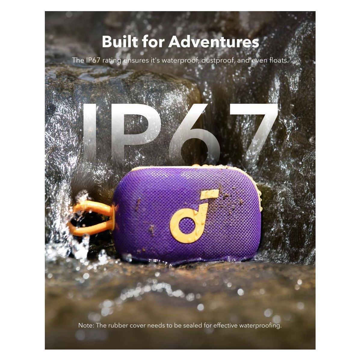 Anker Soundcore Select 4 Go Portable Waterproof Bluetooth Speaker - Purple - thumbnail 4