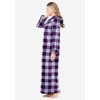 Dreams & Co. Long Hooded Fleece Sweatshirt Robe - 4 of 4